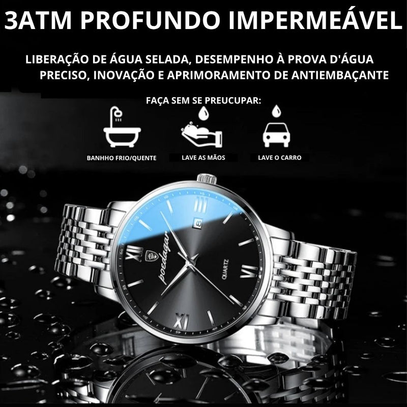 Relógio de Pulso Masculino Esportivo de Luxo POEDAGAR
