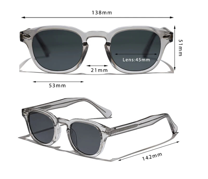 Óculos de Sol Retrô Redondos CATERSIDE para Homens