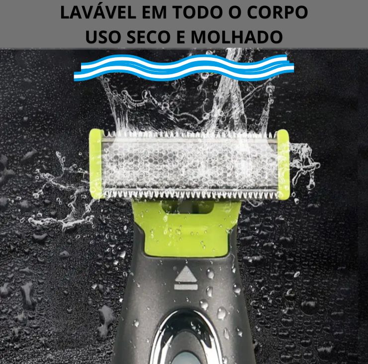 Aparador elétrico MLG para homens e mulheres, portátil, para corpo inteiro, com carregamento USB, lâmina em formato T, ideal para barba e axilas, lavável.