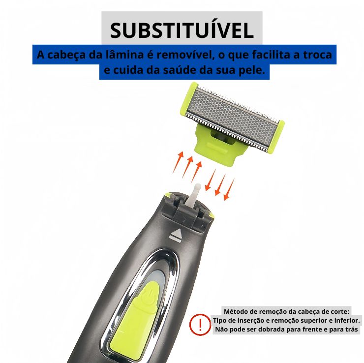 Aparador elétrico MLG para homens e mulheres, portátil, para corpo inteiro, com carregamento USB, lâmina em formato T, ideal para barba e axilas, lavável.