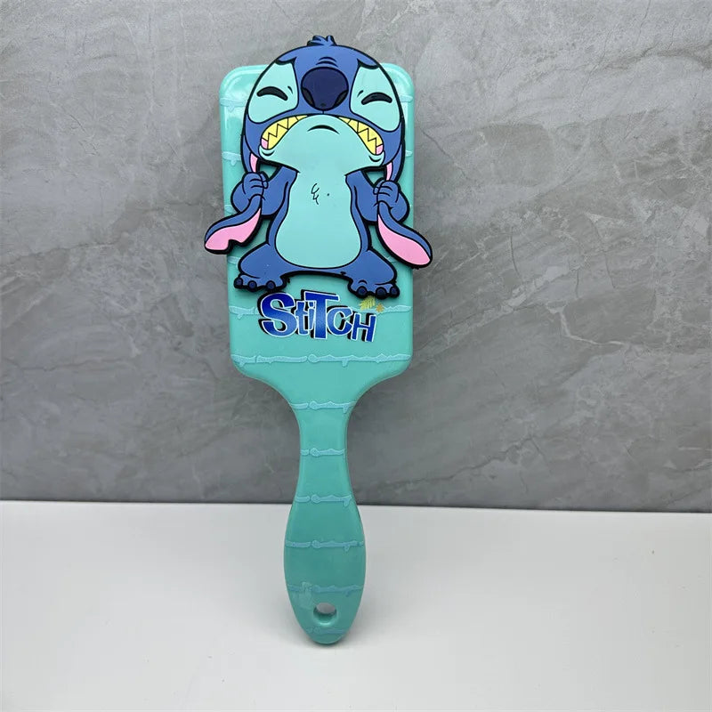 Pente da Disney Lilo & Stitch – Escova Massageadora com Almofada de Ar, Estilo Desenho Animado Stitch – Acessório Infantil para Meninas