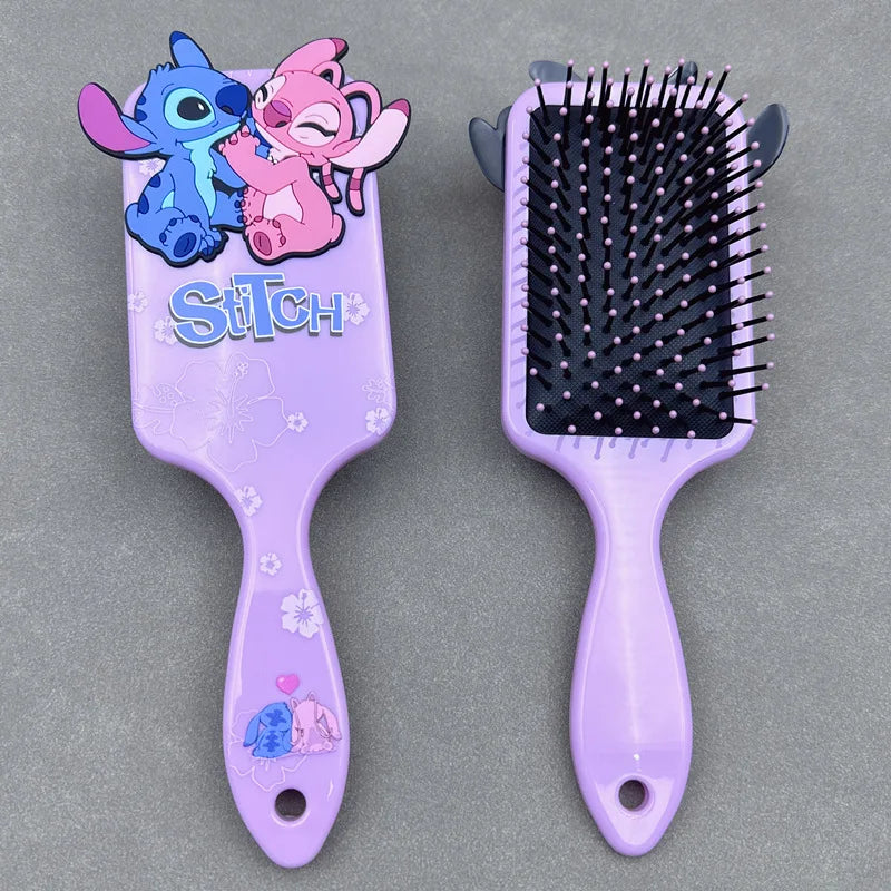 Pente da Disney Lilo & Stitch – Escova Massageadora com Almofada de Ar, Estilo Desenho Animado Stitch – Acessório Infantil para Meninas
