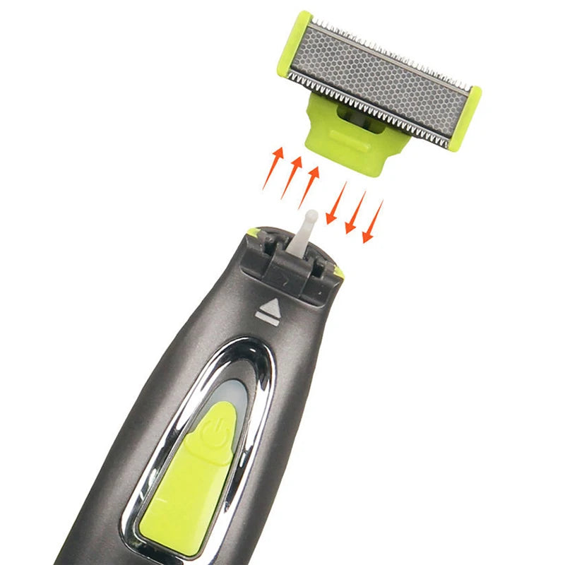 Aparador elétrico MLG para homens e mulheres, portátil, para corpo inteiro, com carregamento USB, lâmina em formato T, ideal para barba e axilas, lavável.