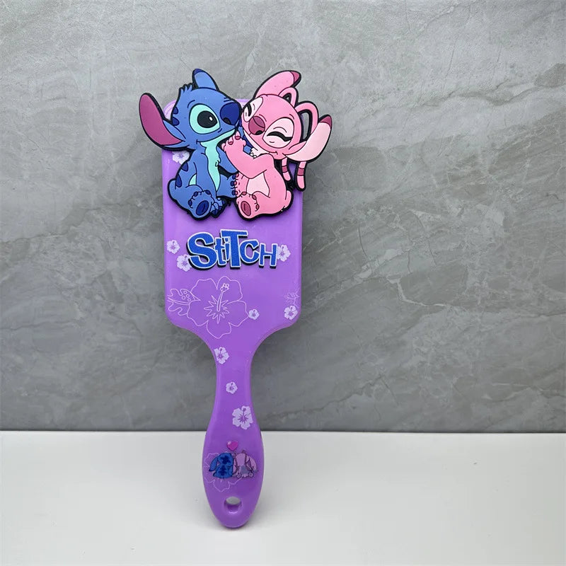 Pente da Disney Lilo & Stitch – Escova Massageadora com Almofada de Ar, Estilo Desenho Animado Stitch – Acessório Infantil para Meninas