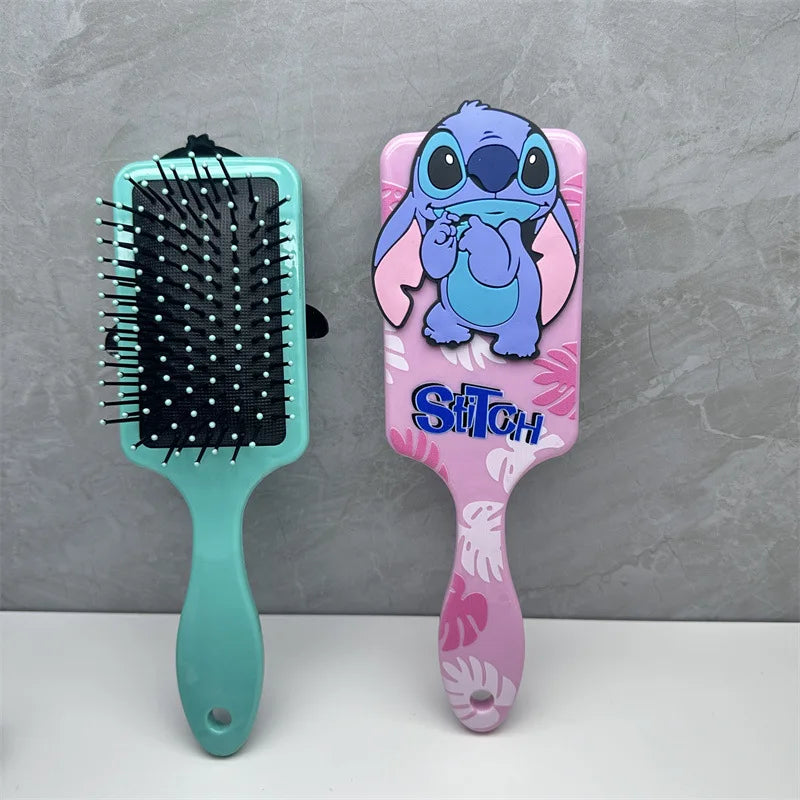 Pente da Disney Lilo & Stitch – Escova Massageadora com Almofada de Ar, Estilo Desenho Animado Stitch – Acessório Infantil para Meninas