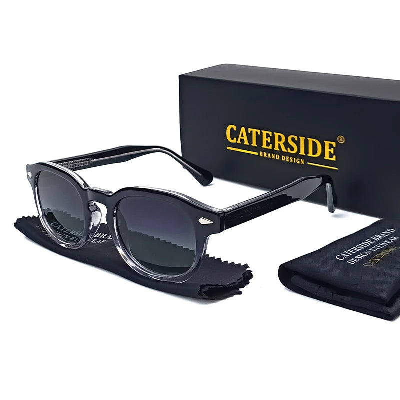 Óculos de Sol Retrô Redondos CATERSIDE para Homens