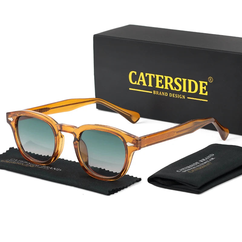 Óculos de Sol Retrô Redondos CATERSIDE para Homens