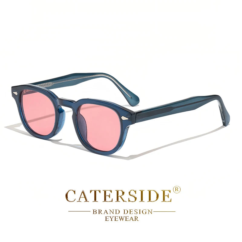 Óculos de Sol Retrô Redondos CATERSIDE para Homens