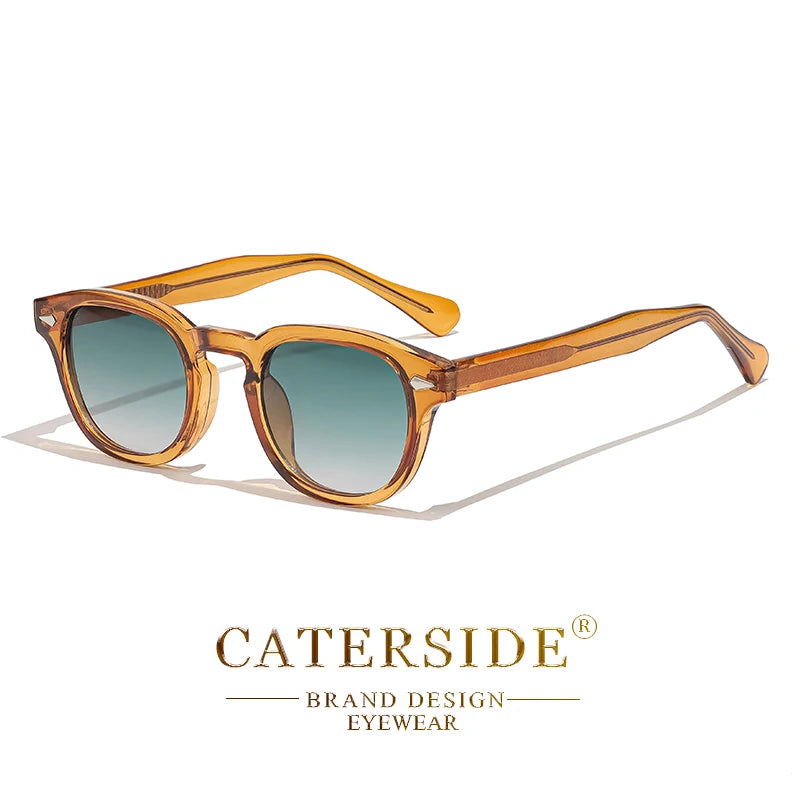 Óculos de Sol Retrô Redondos CATERSIDE para Homens