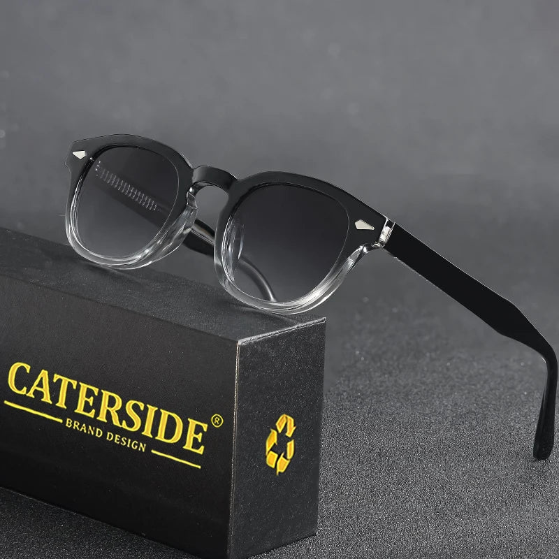 Óculos de Sol Retrô Redondos CATERSIDE para Homens