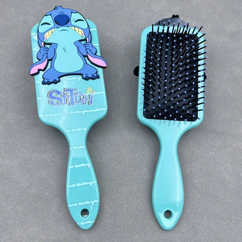 Pente da Disney Lilo & Stitch – Escova Massageadora com Almofada de Ar, Estilo Desenho Animado Stitch – Acessório Infantil para Meninas