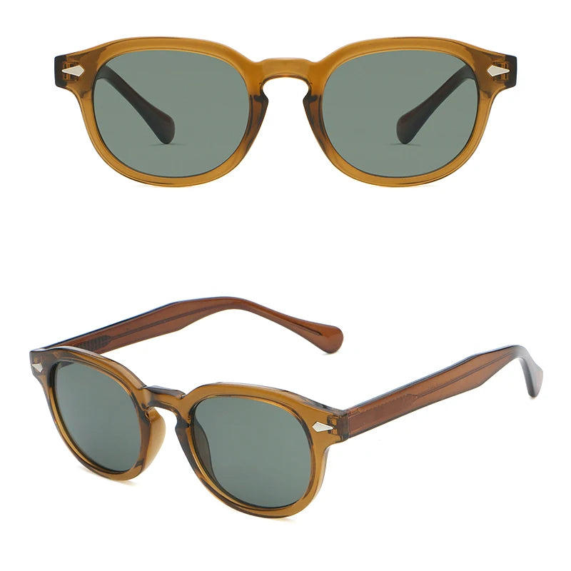 Óculos de Sol Retrô Redondos CATERSIDE para Homens