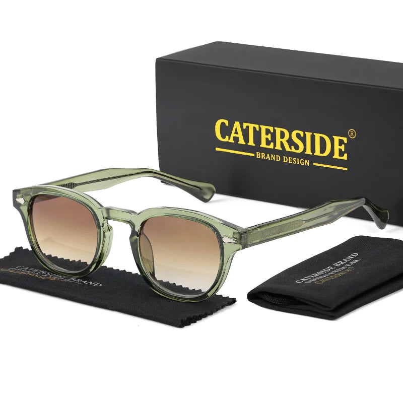 Óculos de Sol Retrô Redondos CATERSIDE para Homens