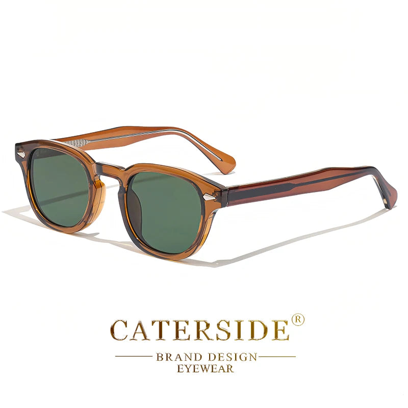 Óculos de Sol Retrô Redondos CATERSIDE para Homens