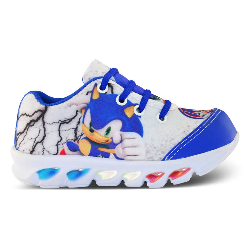 👉 Tênis infantil LED do Sonic com luz para meninos + Chinelo