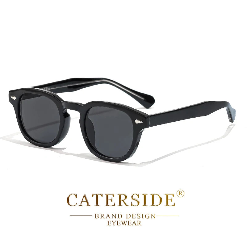 Óculos de Sol Retrô Redondos CATERSIDE para Homens